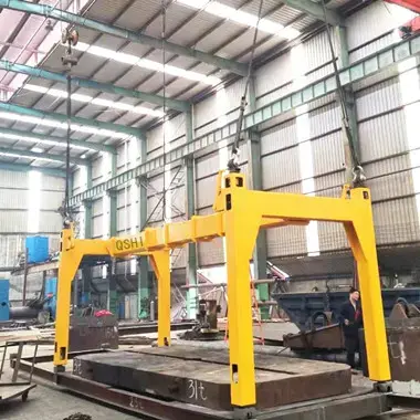 Semi automatic overheight container spreader