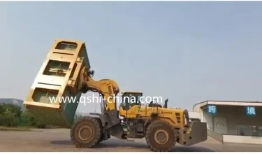QSHI Electric Hydraulic Container Spreader With Rotary loader