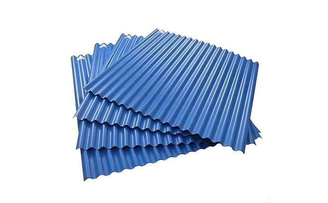 Color-coated corrugated board