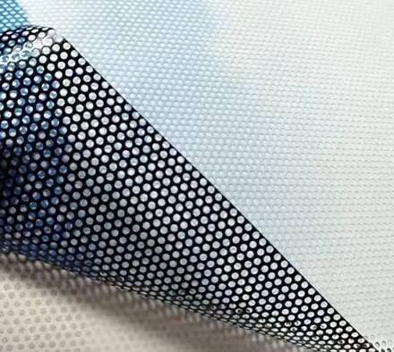 One way vision vinyl economical  120um/140gsm 