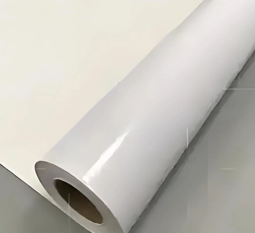 Pure white Self Adhesive Vinyl High glossy