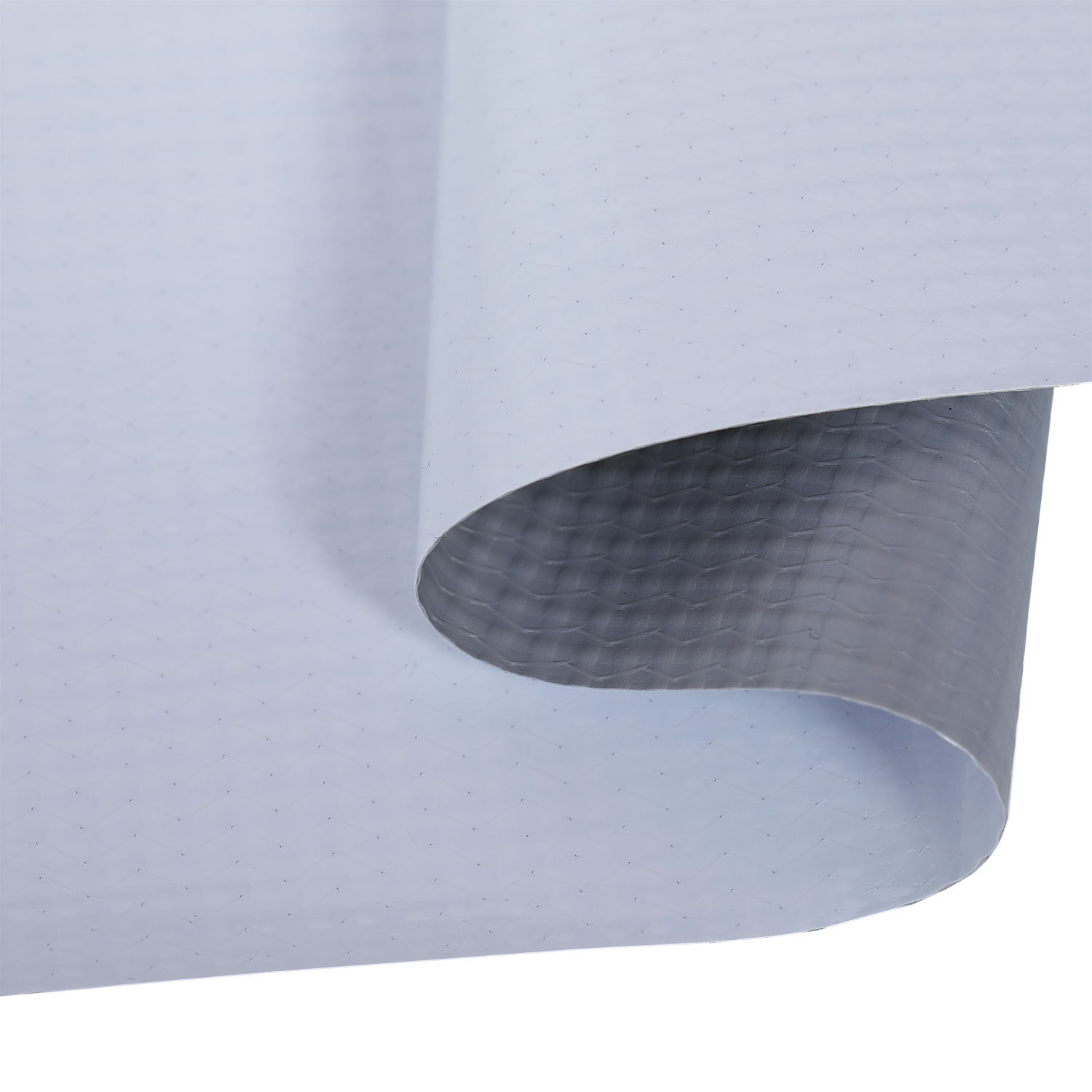 Hot laminated frontlit PVC banner gray back