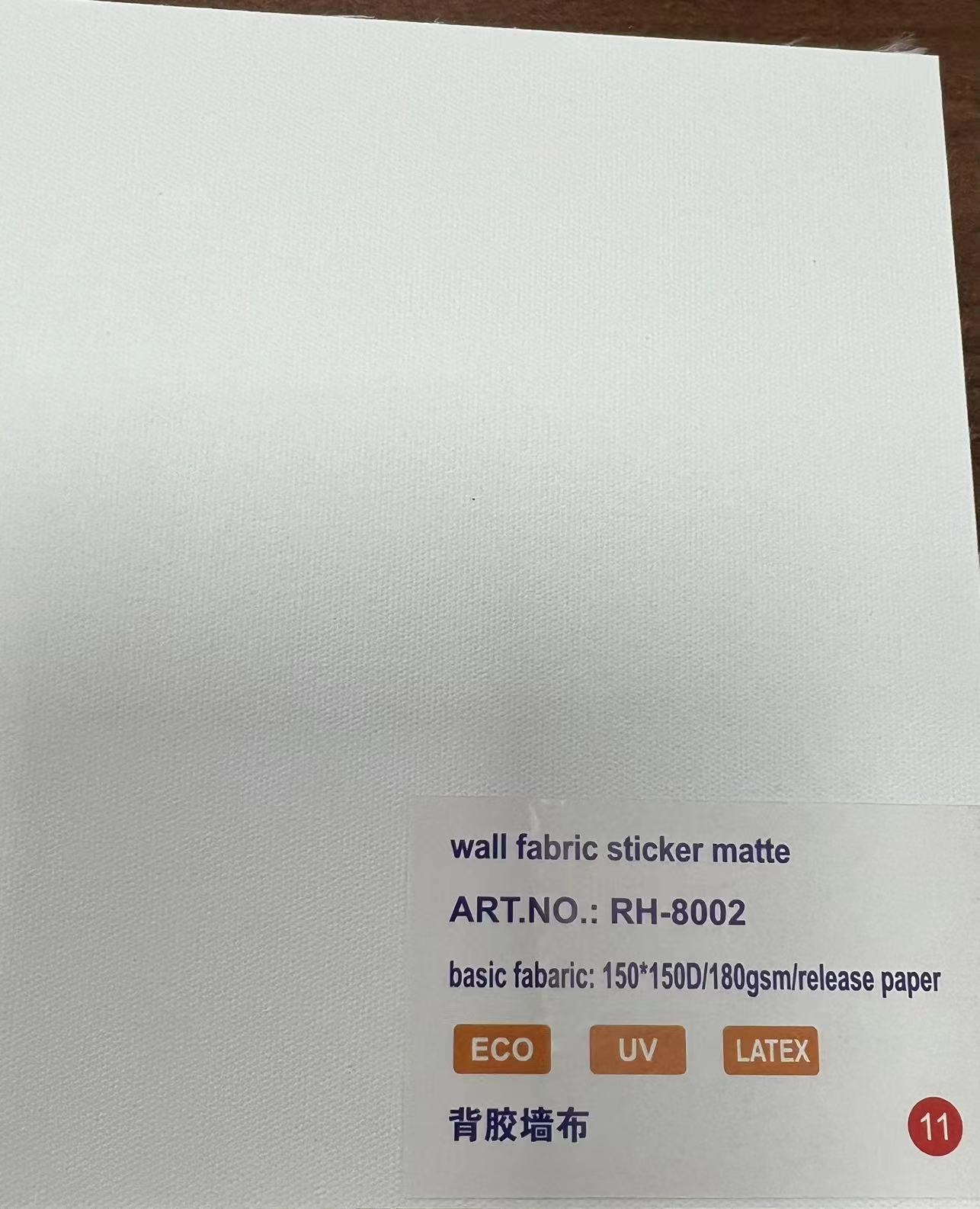 wall fabric with adhesive matte 180gsm