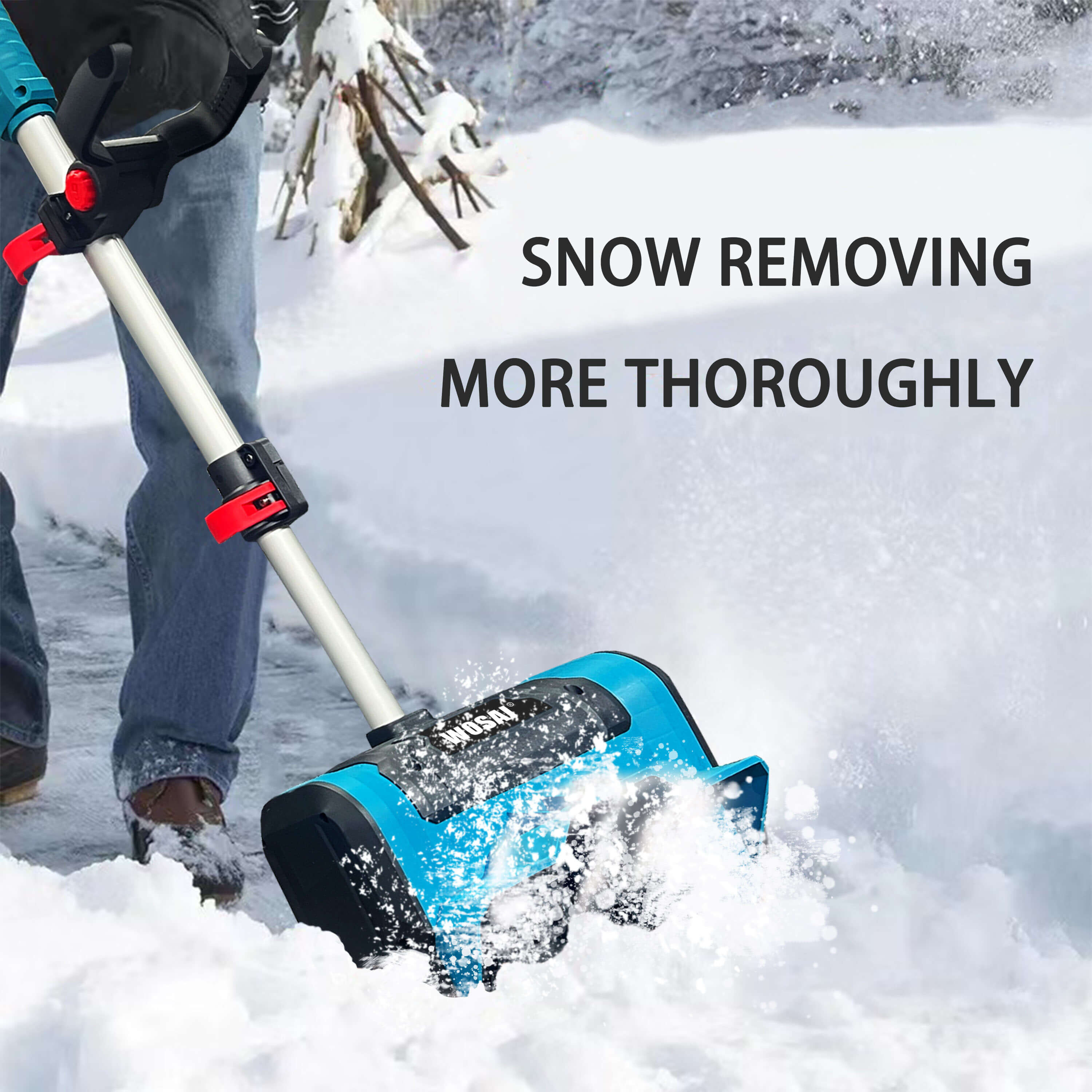20V cordless Snowplow