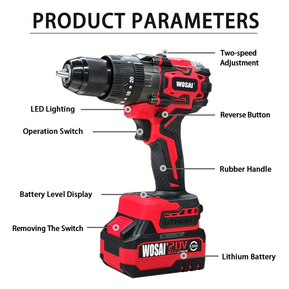 20v Cordless Brushless 13mm drill