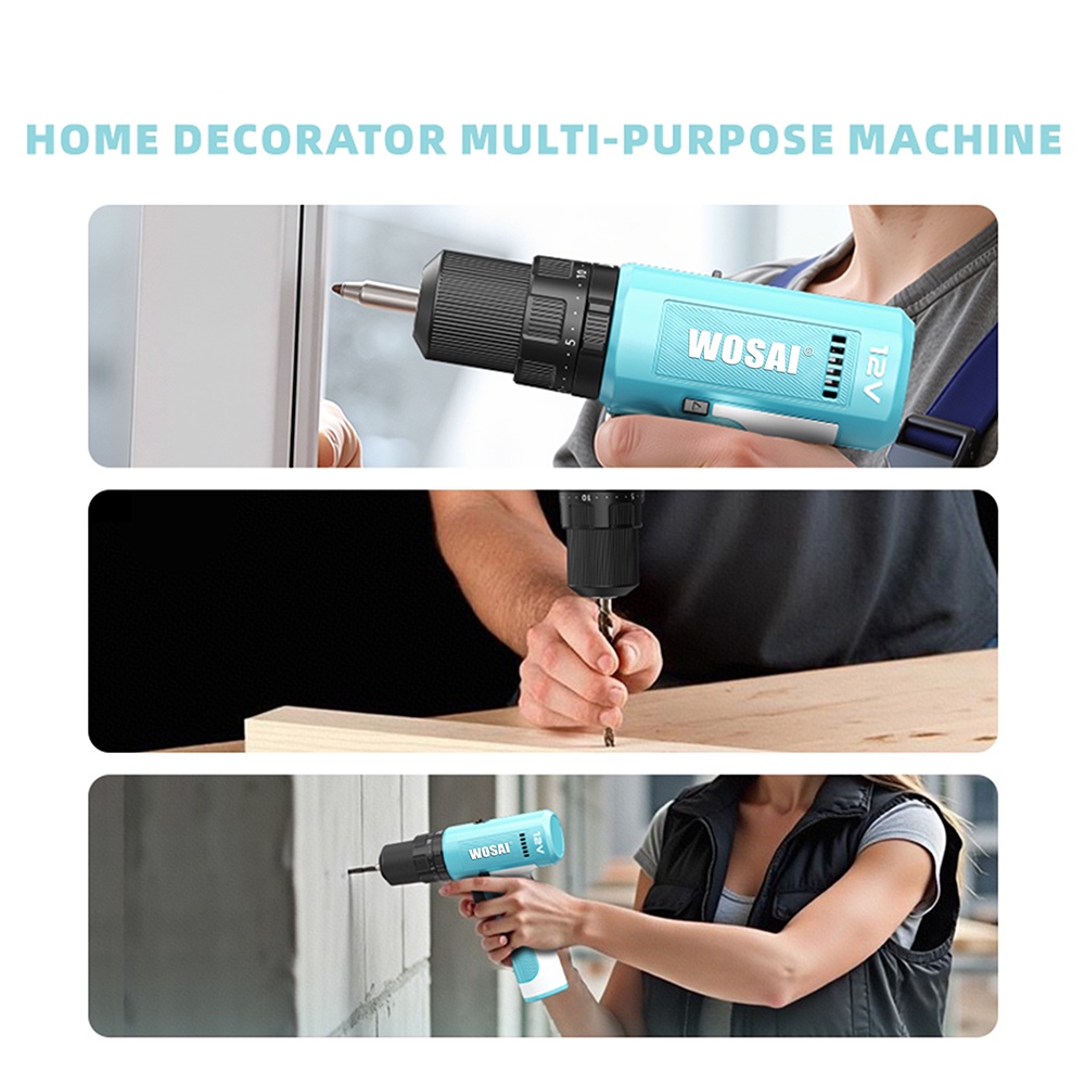 12V cordless drill set