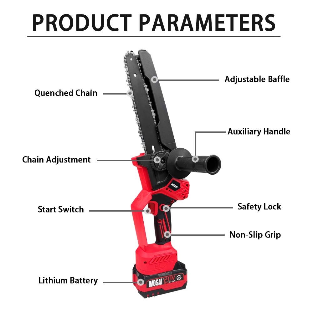 20V 8 Inch Cordless Brushless-Electronic Pump Oil Feed With Handle