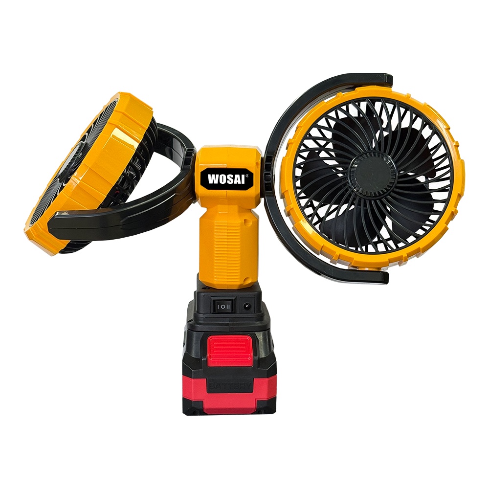 20V Cordless Brushless Dual-Head Rechargeable Fan