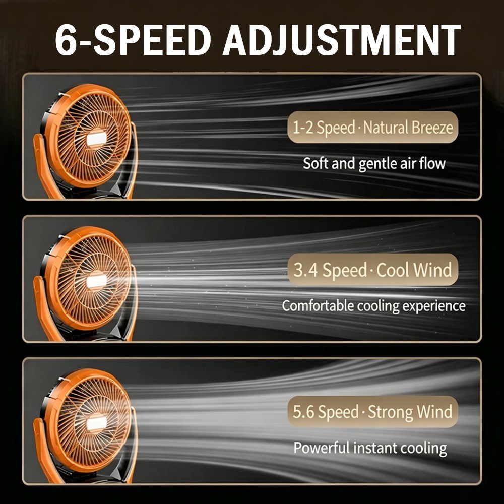 20V Cordless Rechargeable Fan