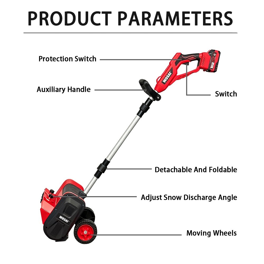 20V Brush Cordless Snowplow