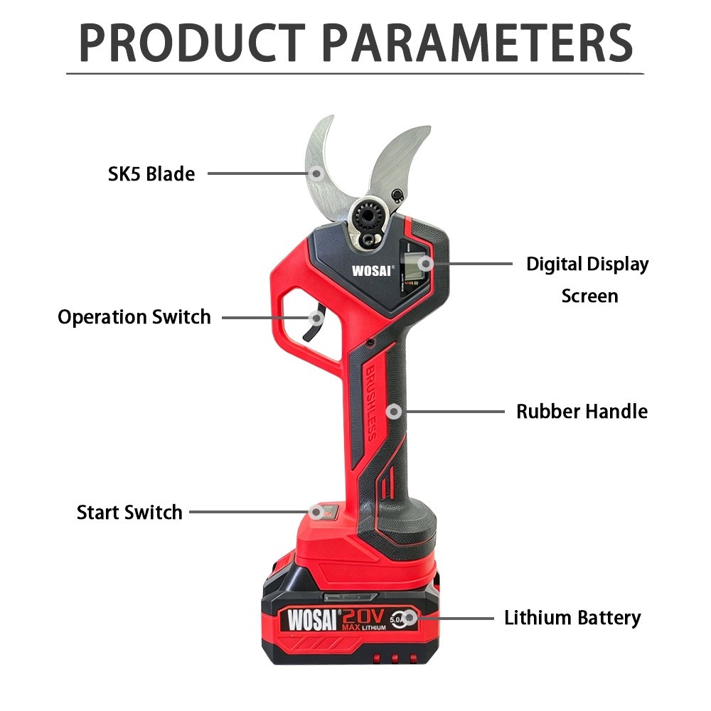 20V Cordless Brushless Pruning Shears