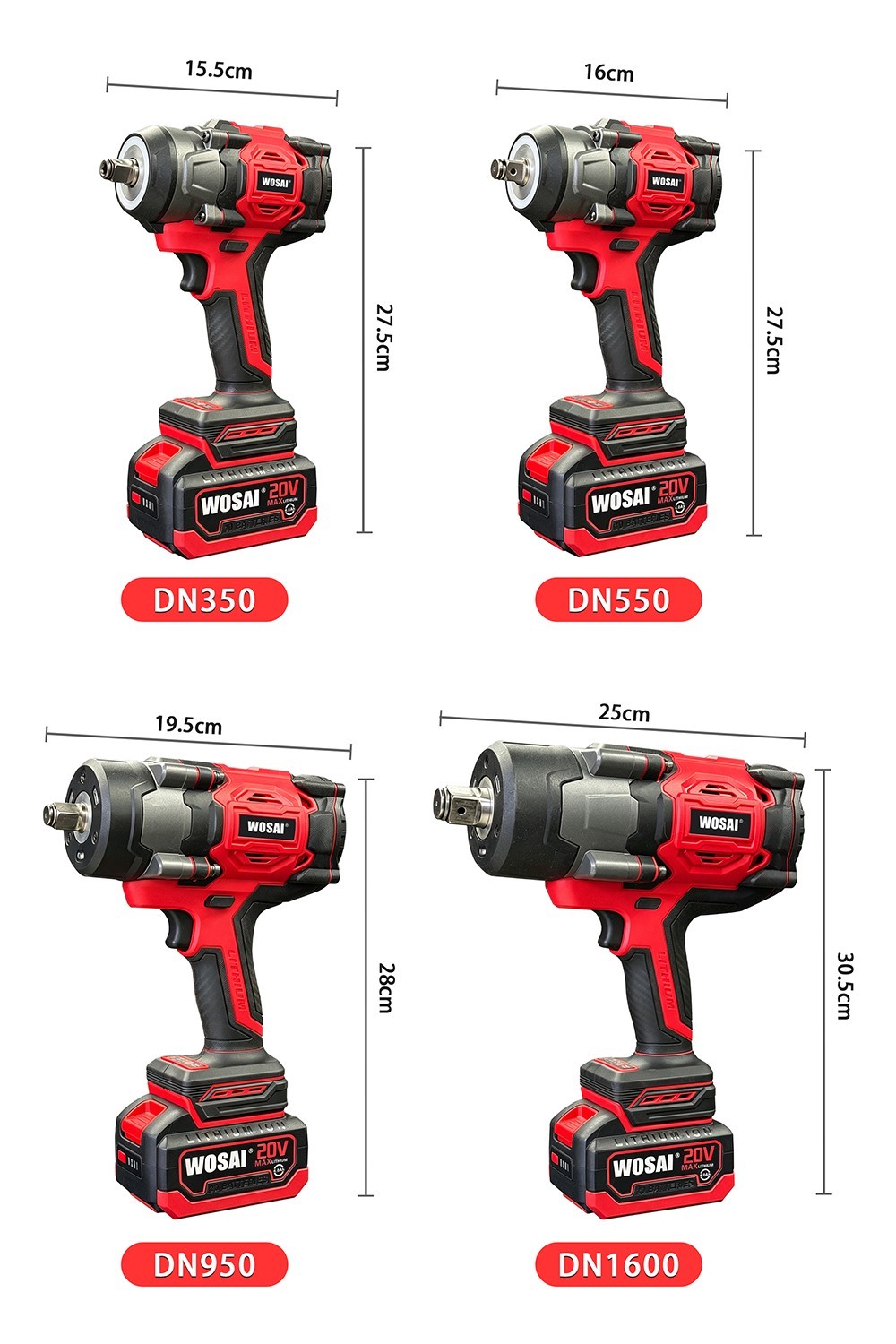 20V Brushless 1600NM Hollow Shaft Impact Wrench