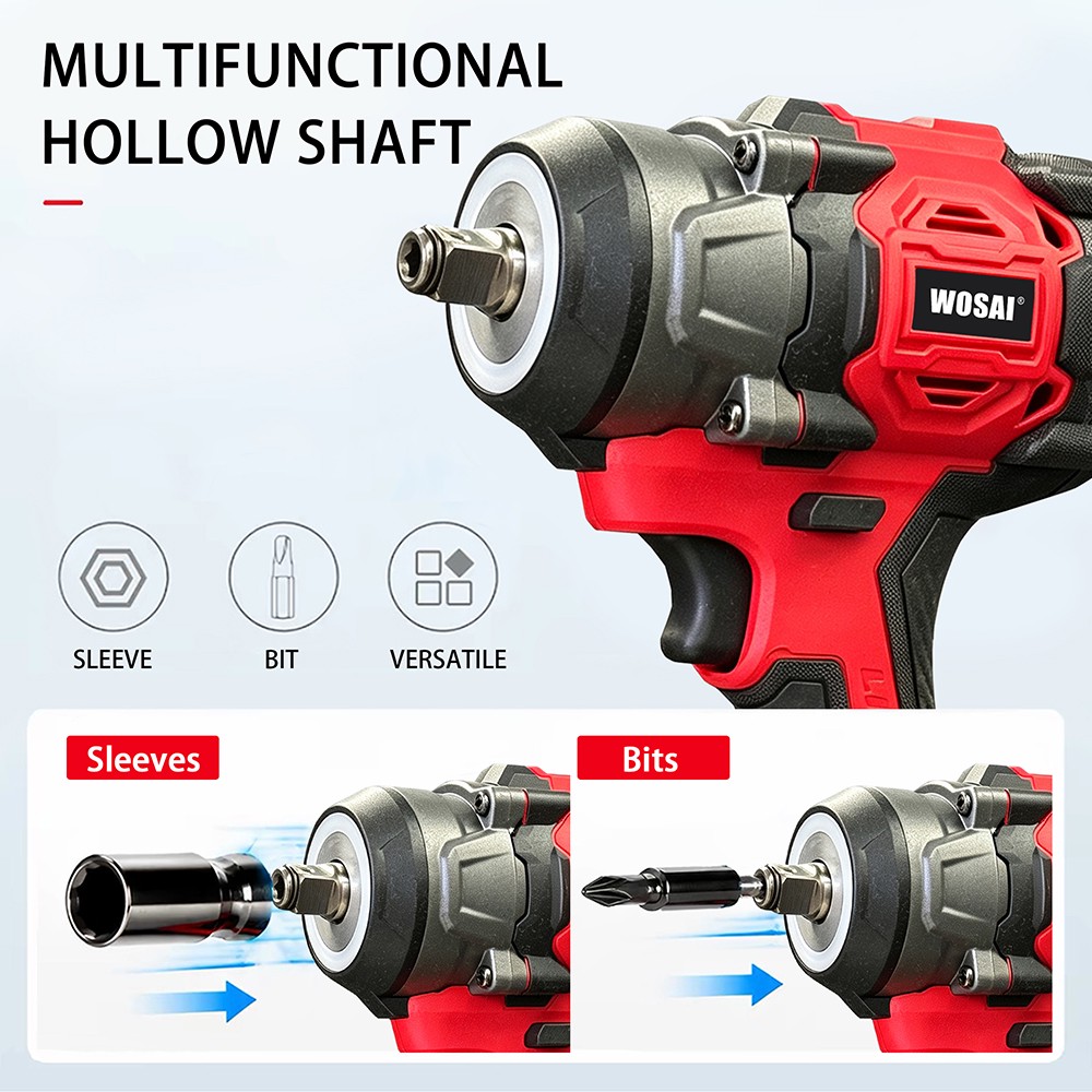 20V Brushless 350NM Hollow Shaft Impact Wrench