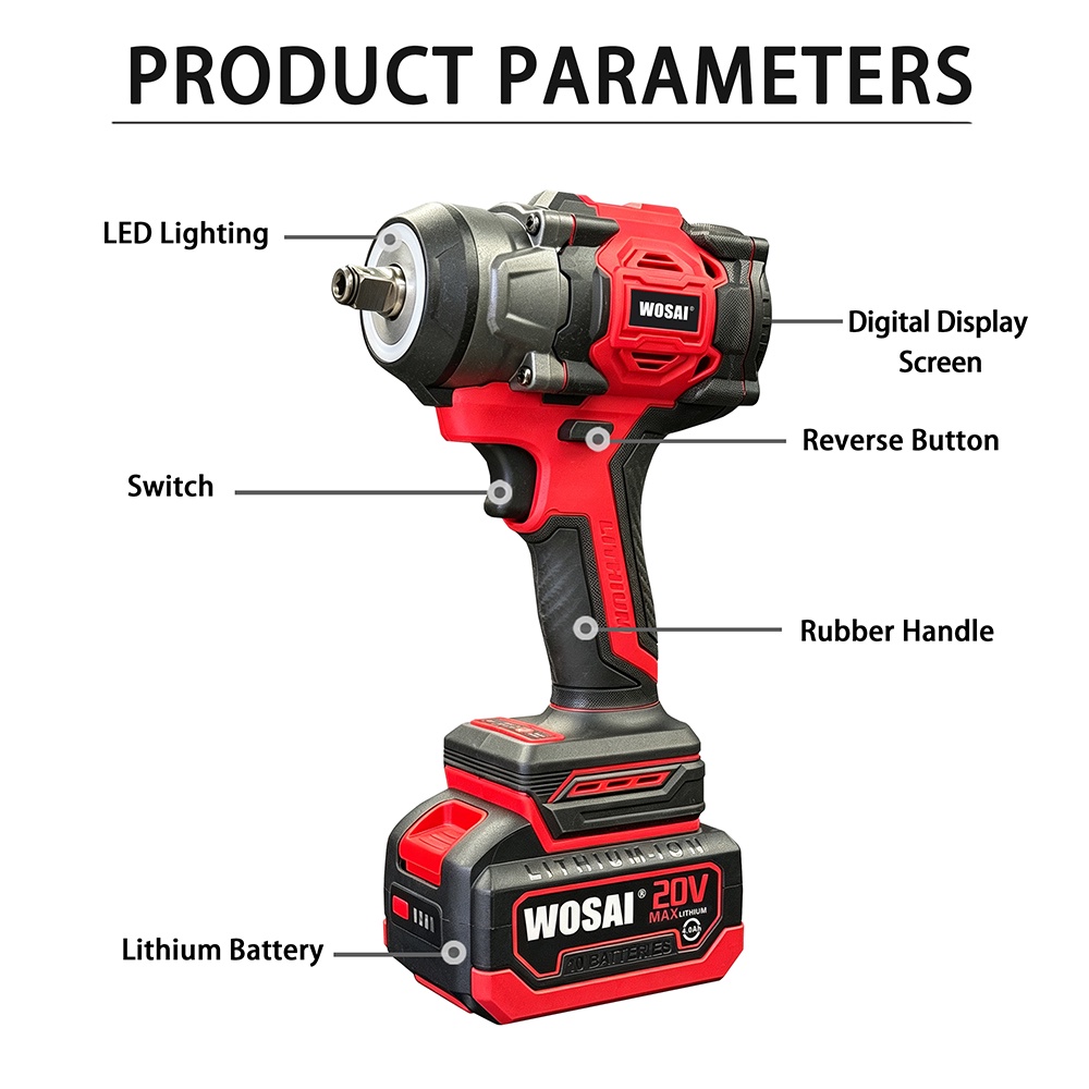 20V Brushless 350NM Hollow Shaft Impact Wrench