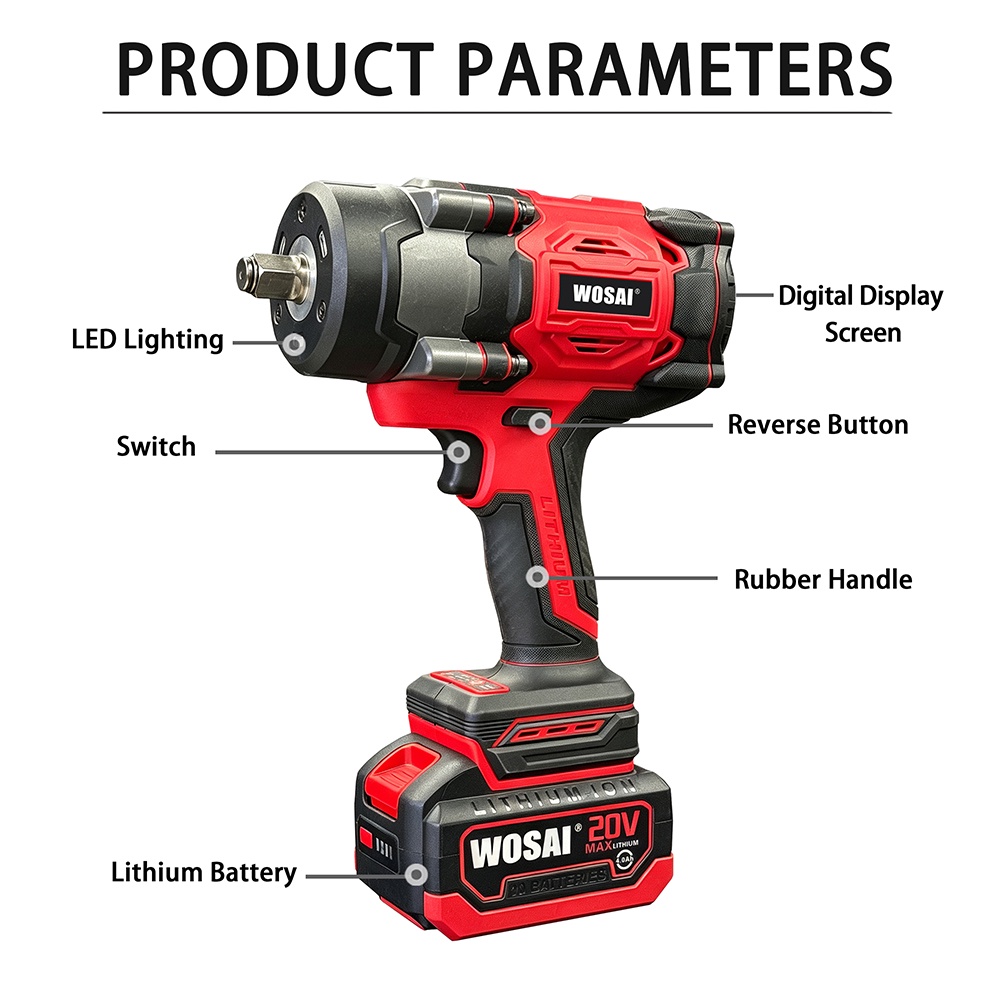 20V Brushless 950NM Hollow Shaft Impact Wrench