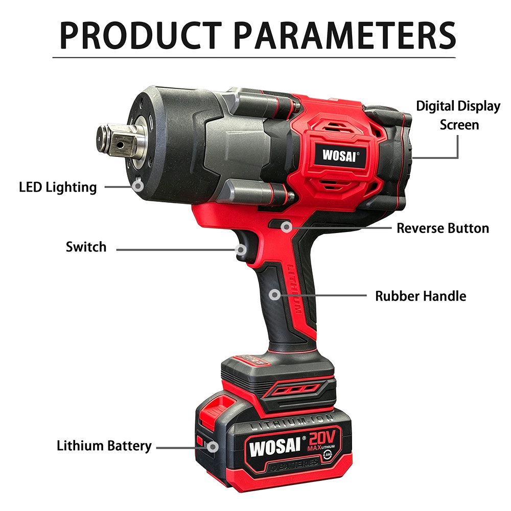 20V Brushless 1600NM Hollow Shaft Impact Wrench