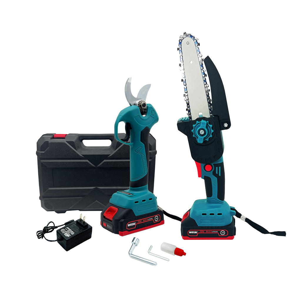20V Brushless Pruning shears 6Inch Chainsaw set