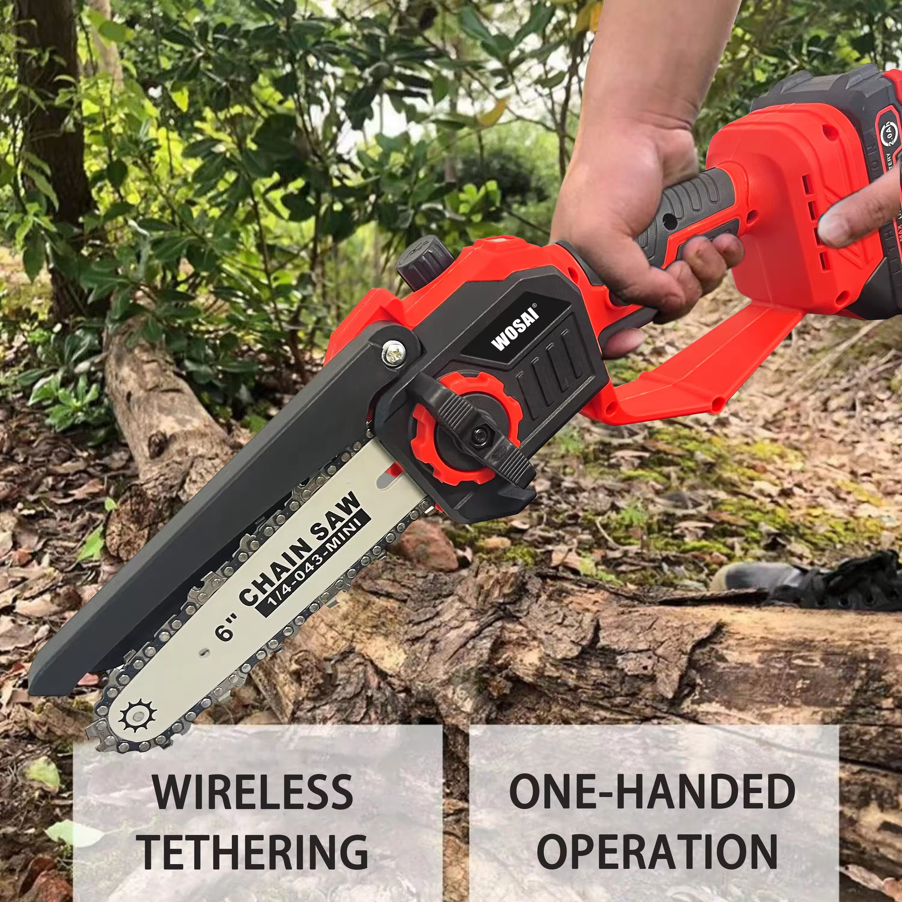 20v Cordless 6/8 inch chainsaw