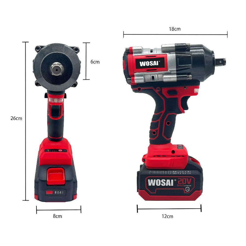 20v Cordless Brushless 800NM Impact wrench