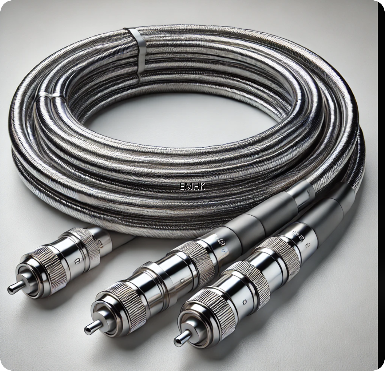 Stainless steel fiber optic test cable