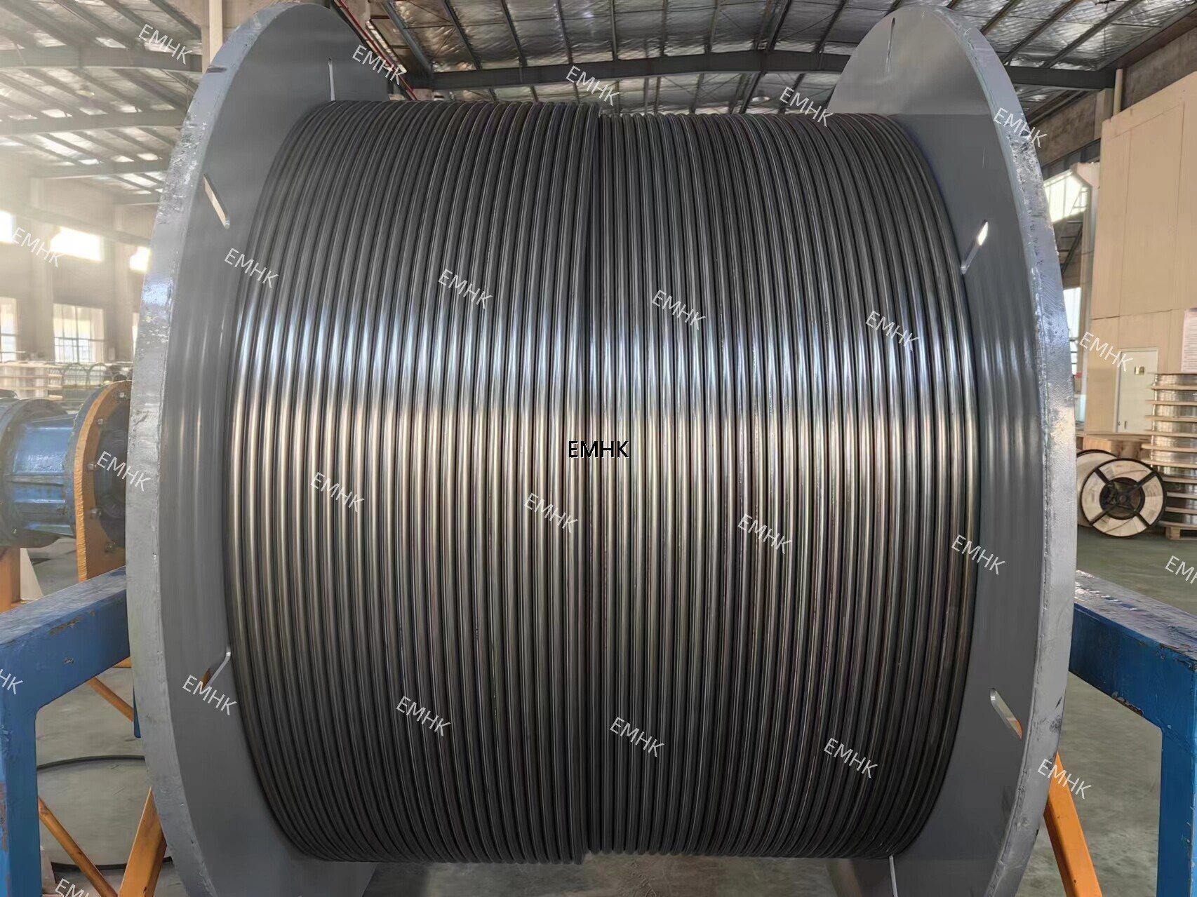 Stainless steel coiled tubing control lines
