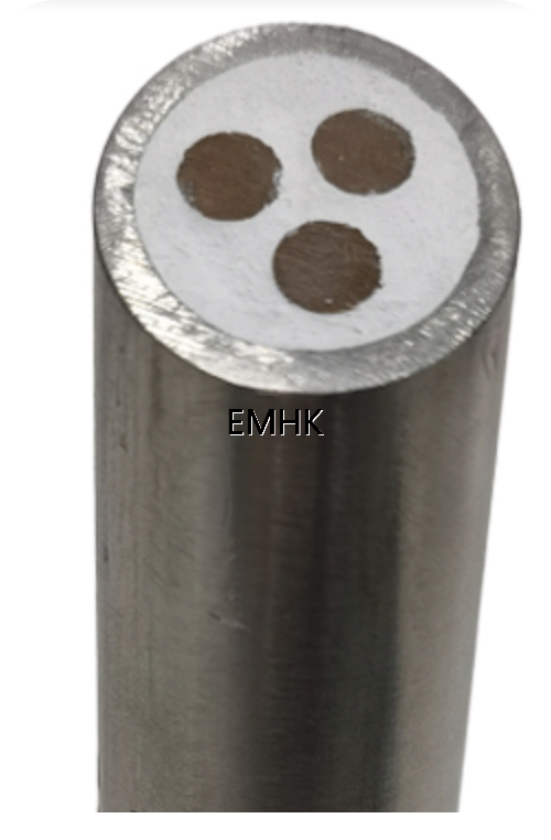 Armored heating T cable for oil well