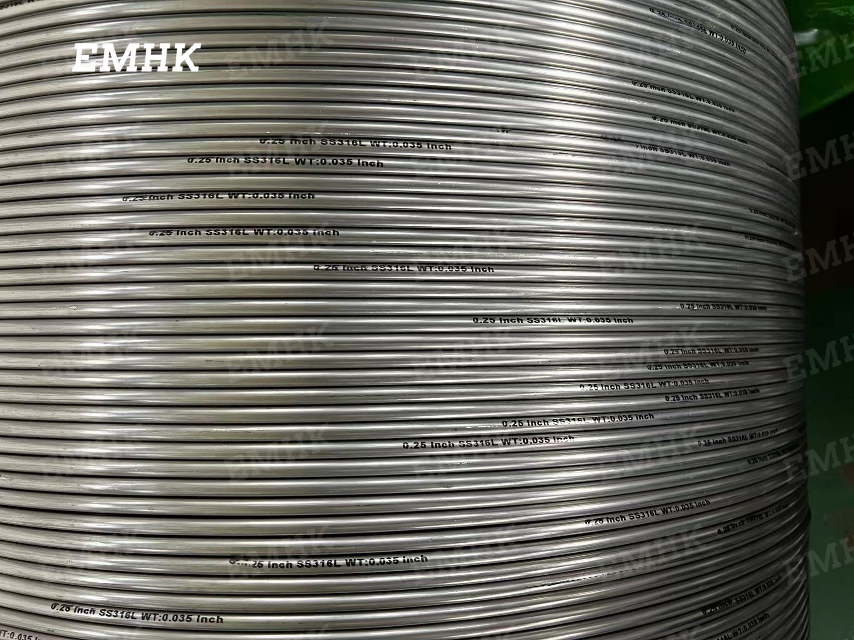 ASTM A269 304 Stainless steel capillary Downhole tubing