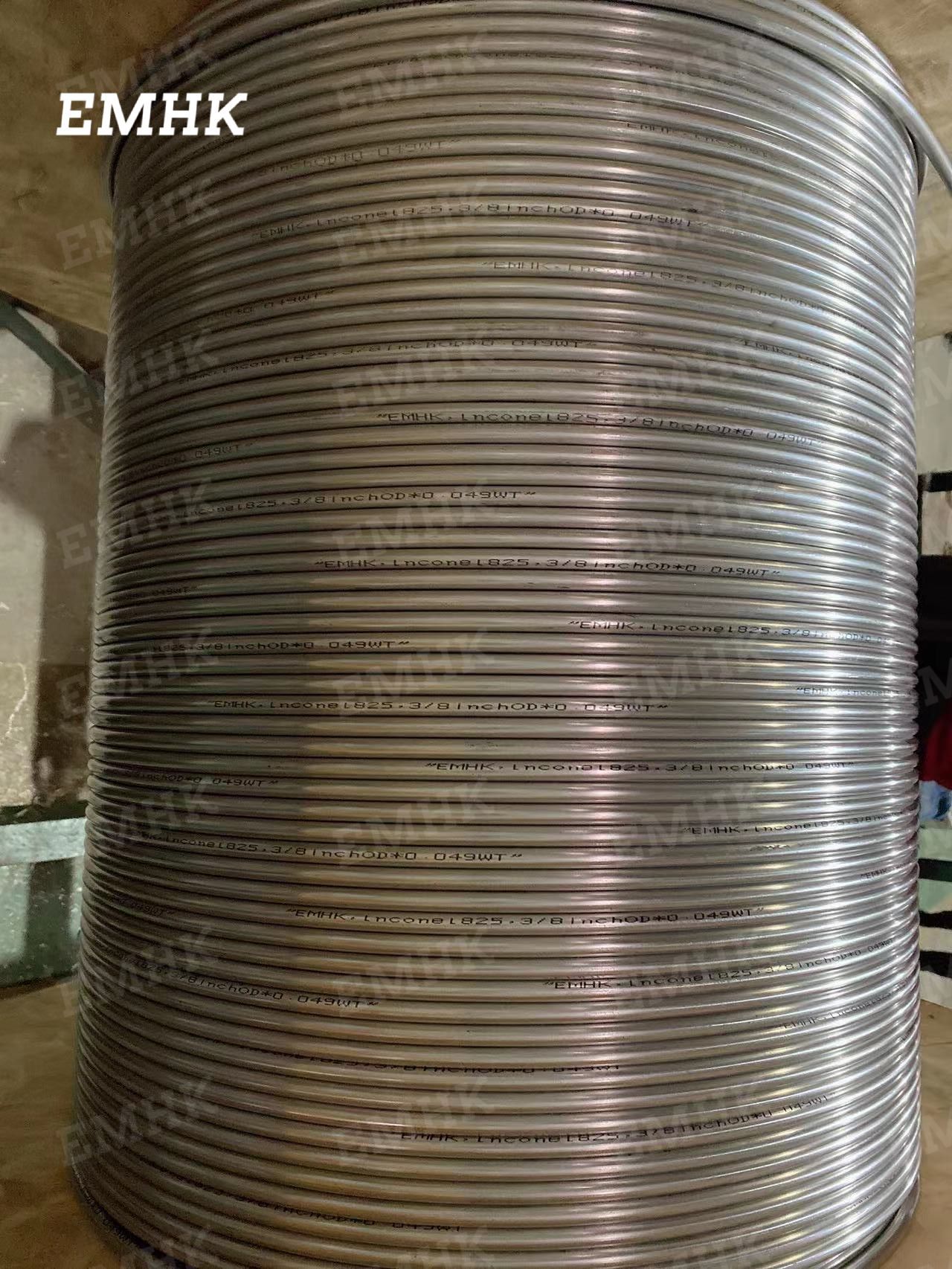 ASTM A789 Alloy 825 Stainless steel Coiled tubing 1/4