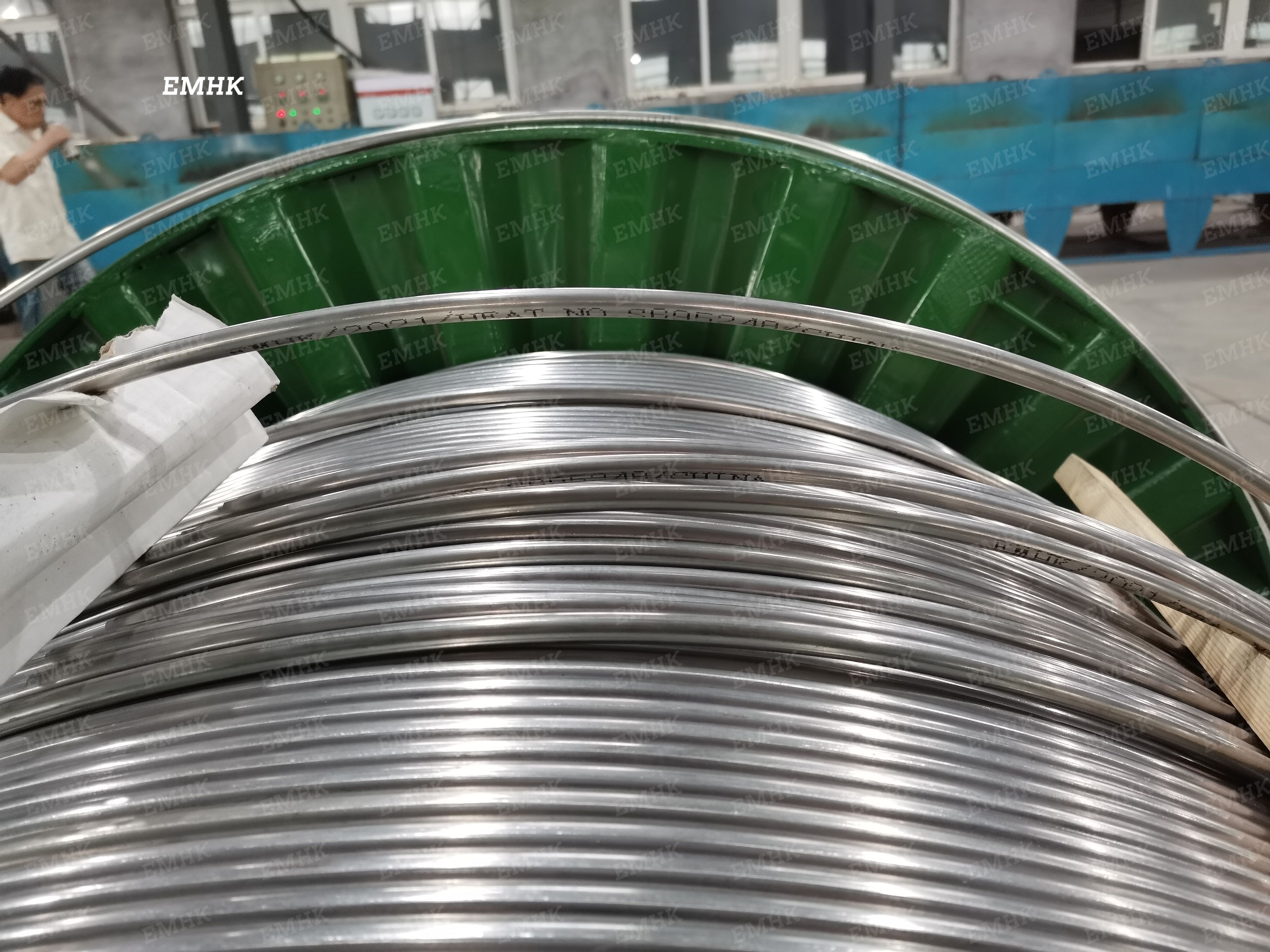 Stainless steel coiled tubing control lines