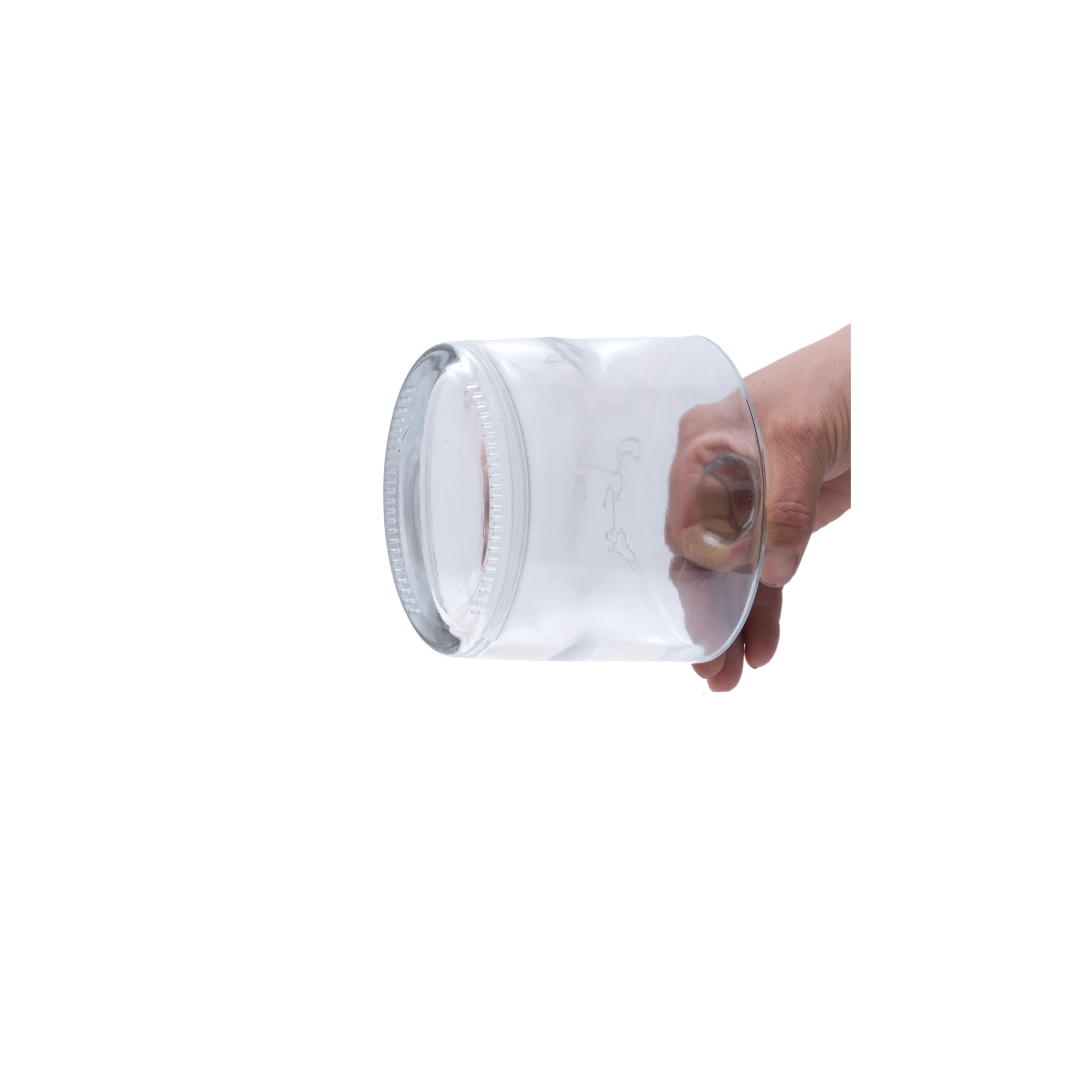 Clear Transparent 500ml 700ml 750ml Whiskey Bottle Polygon Shape Liquor Alcoholic Glass Drink Bottle With Teeth Top