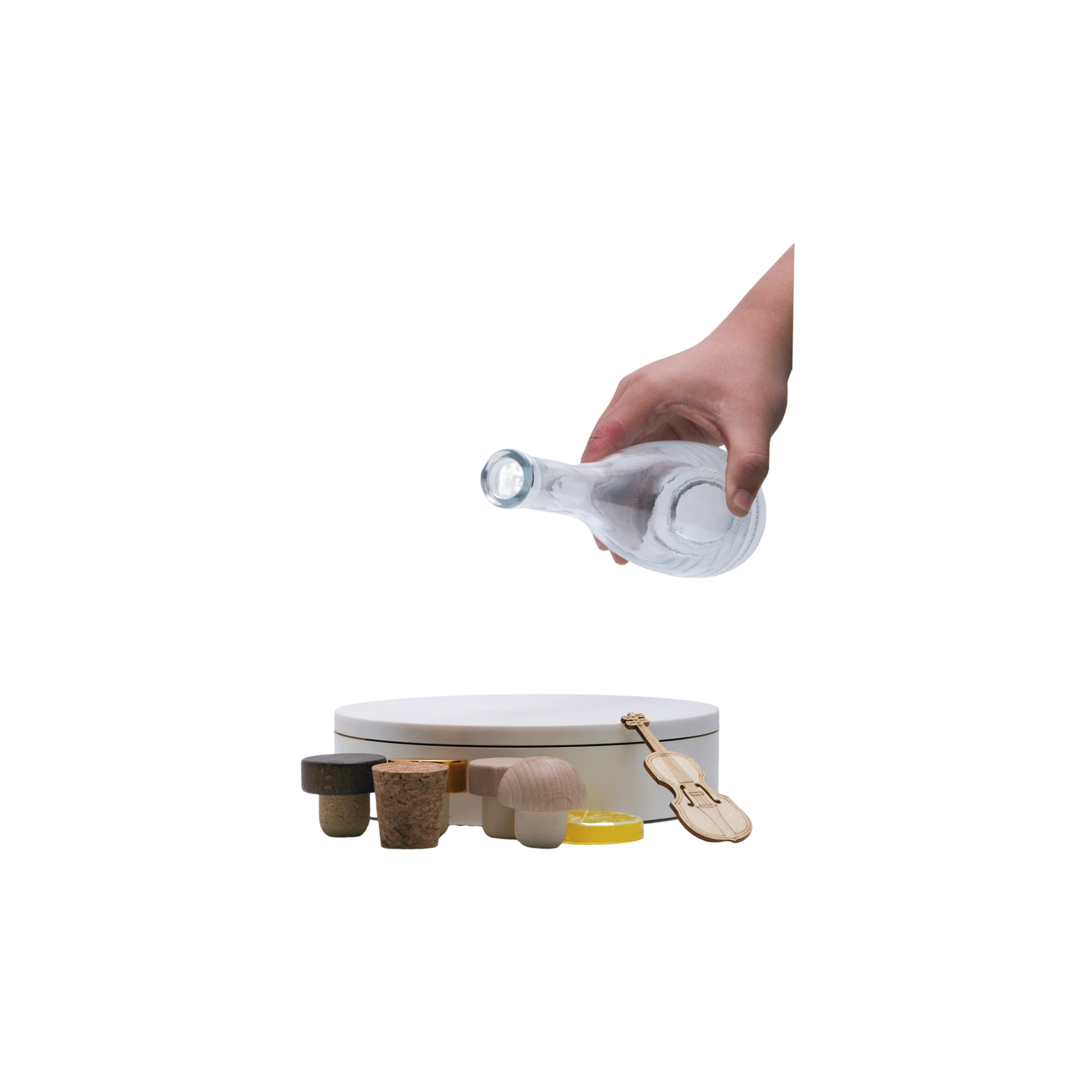 Clear Drop Shaped Glass Water Bottle for Beverage Bottle-Shandong ...