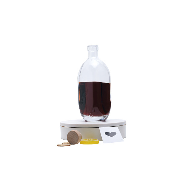 Competitive Price champagne bottle protectors for travel with brandi stoneware ceramic whisky gin brandy flagon bottle