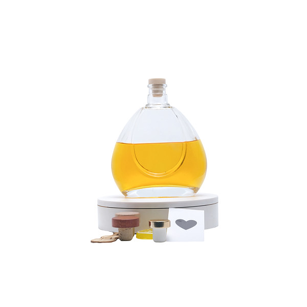 Competitive Price champagne bottle protectors for travel with brandi stoneware ceramic whisky gin brandy flagon bottle