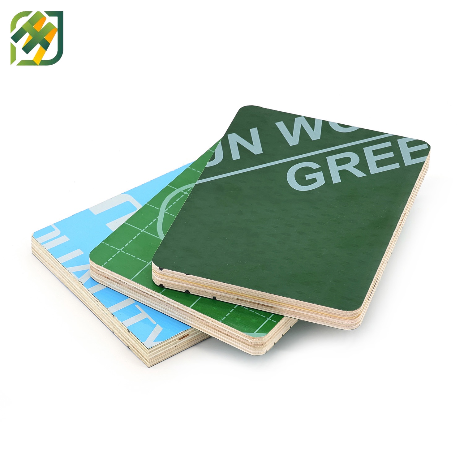 Green PP Plastic Film Faced Reusable Shuttering Plywood for Concrete Construction