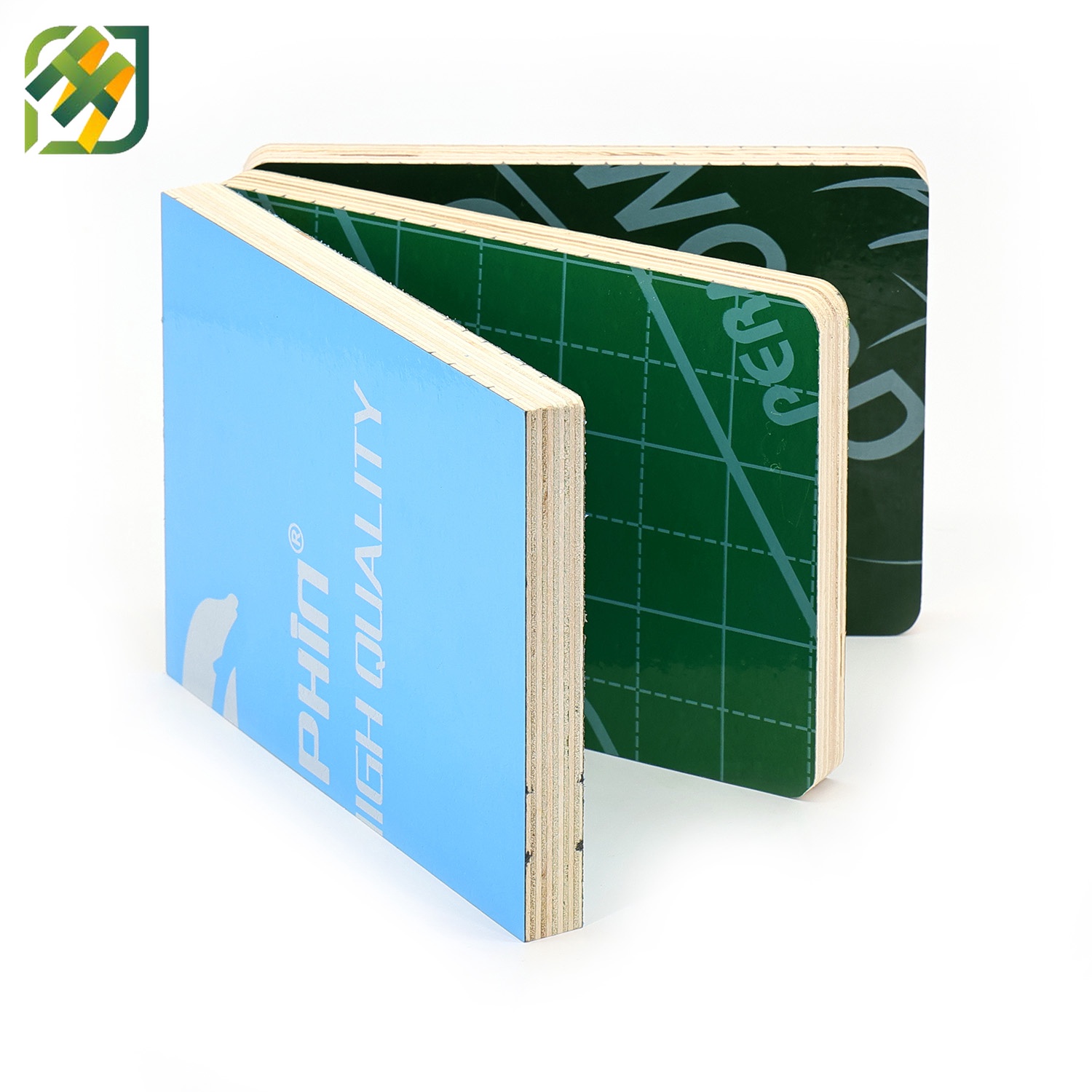 Green PP Plastic Film Faced Reusable Shuttering Plywood for Concrete Construction