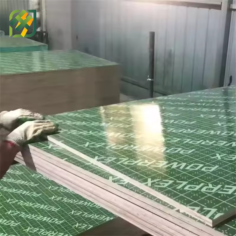 Green PP Plastic Film Faced Reusable Shuttering Plywood for Concrete Construction