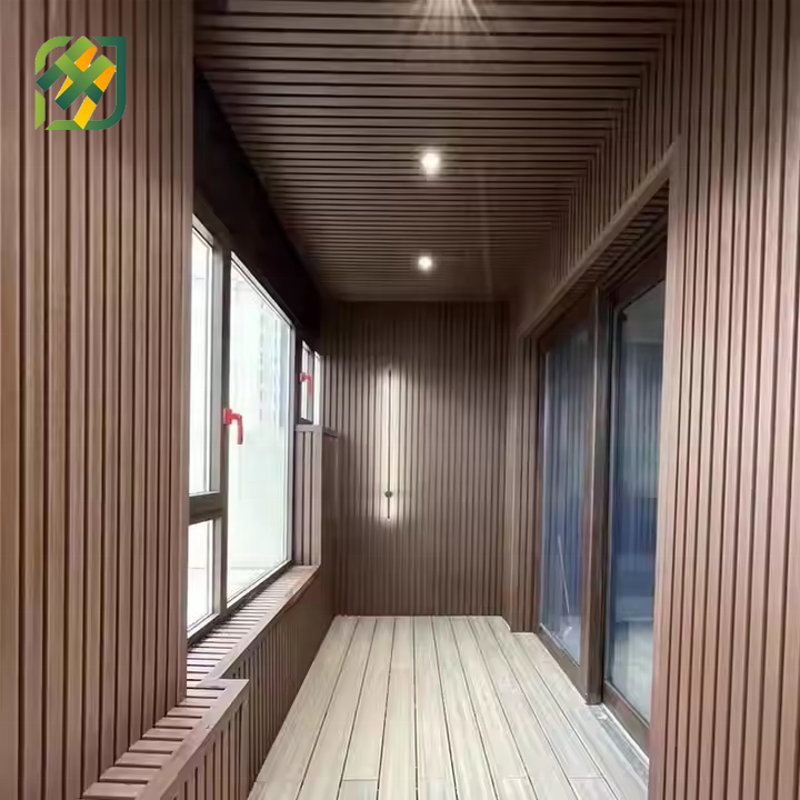 Wood Grain Co-Extruded WPC Wall Cladding for Exterior Facades
