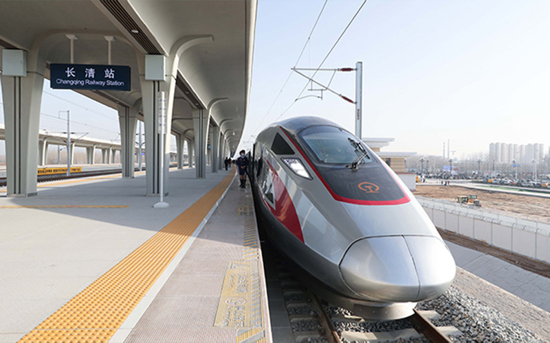 Tens of thousands of tons of steel help high-speed rail open to traffic