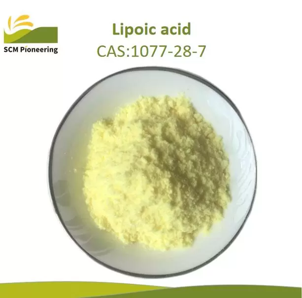 Alpha Lipoic Acid, Thioctic acid, CAS No 1077-28-7