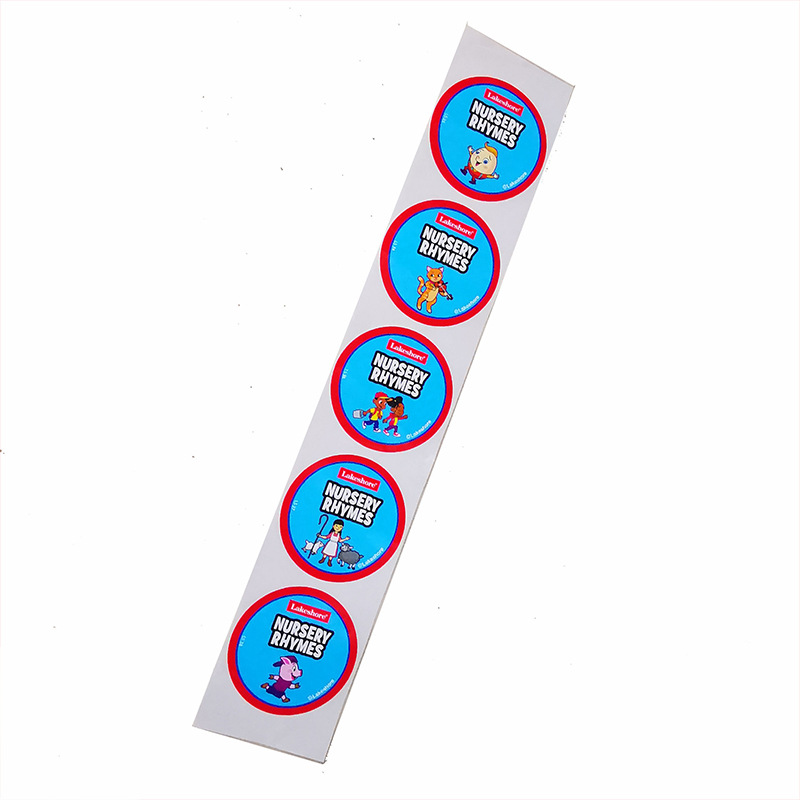 Spot supply of sealing stickers, customized toy stickers, universal circular stickers, flat four color stickers