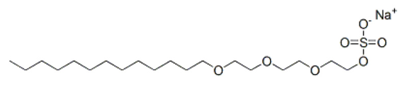 sodium 2-[2-[2-(tridecyloxy)ethoxy]ethoxy]ethyl sulphate Cas 25446-78-0