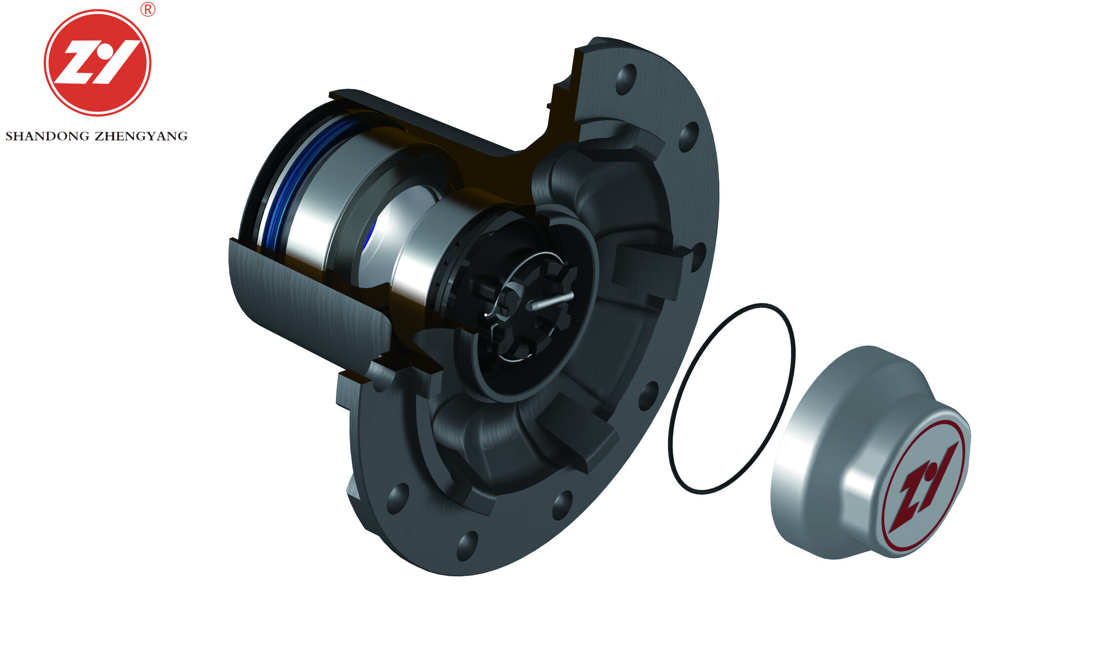 SINGLE TIRE DISC BRAKE AXLE