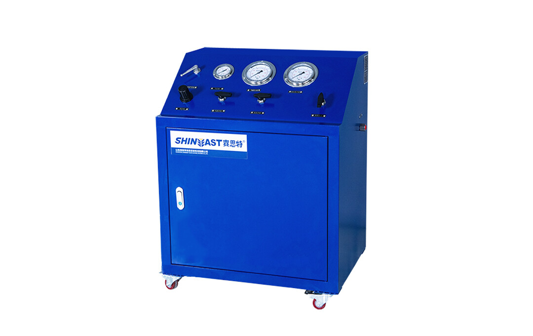 Pneumatic nitrogen spring nitrogen filling device