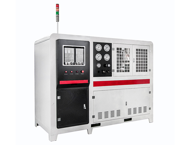 A submersion bubble leak test