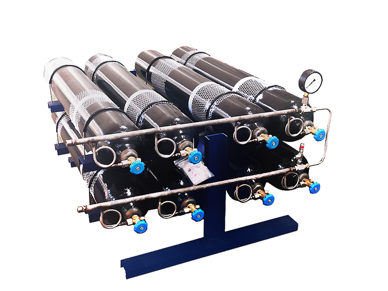 Fire gas cylinder detection line