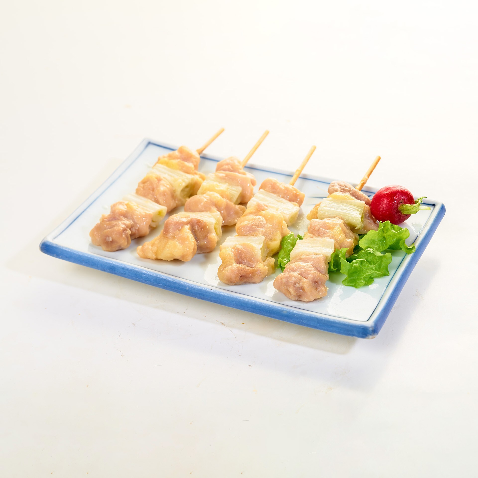 Steamed Chicken Thigh and Scallion Skewers 30G(With starch）