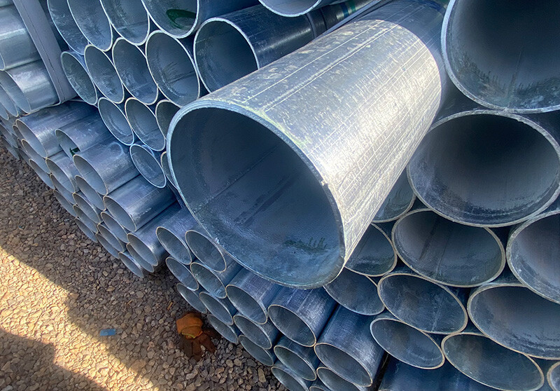 Large diameter hot dip galvanized steel pipe