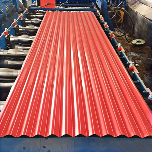 Galvanized aluminum color coated corrugated sheet