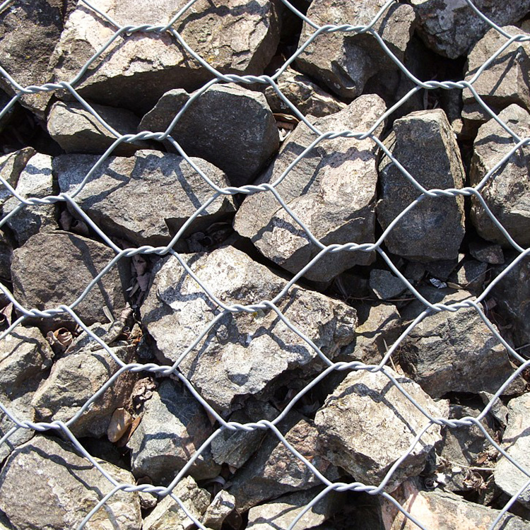 Stone gabion mesh river training flood control flood control dike fixing plastic coated gabion mesh galvanized and thickened lead wire