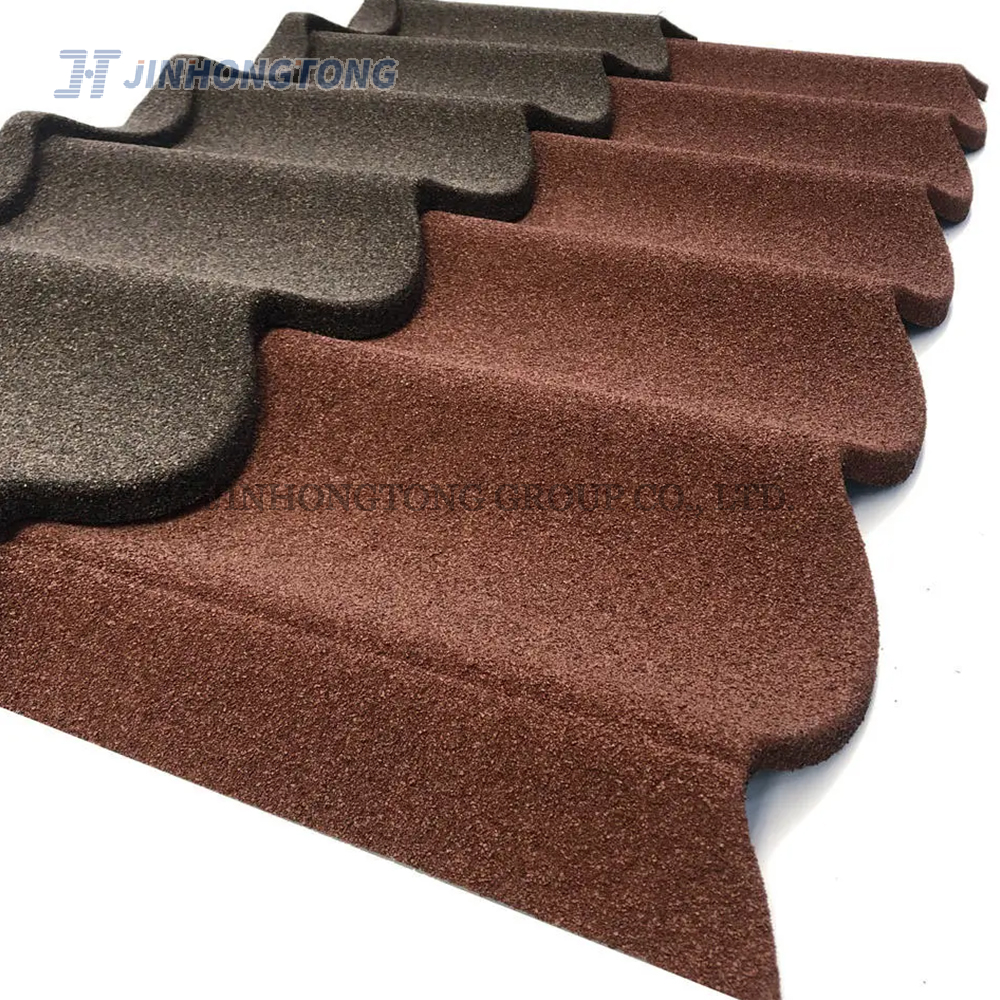 Deep Roman Style Stone Coated Metal Roof Tiles
